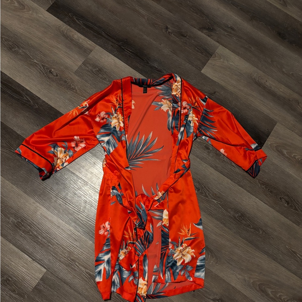 Forever 21 Red Kimono Sleeve Sundress